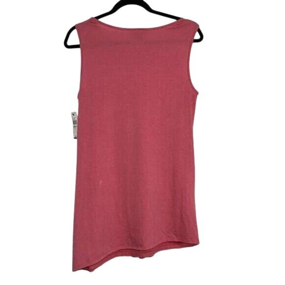 Alyx Sleeveless Pink Tiered Top With Lace Detail - Size M - Picture 6 of 8